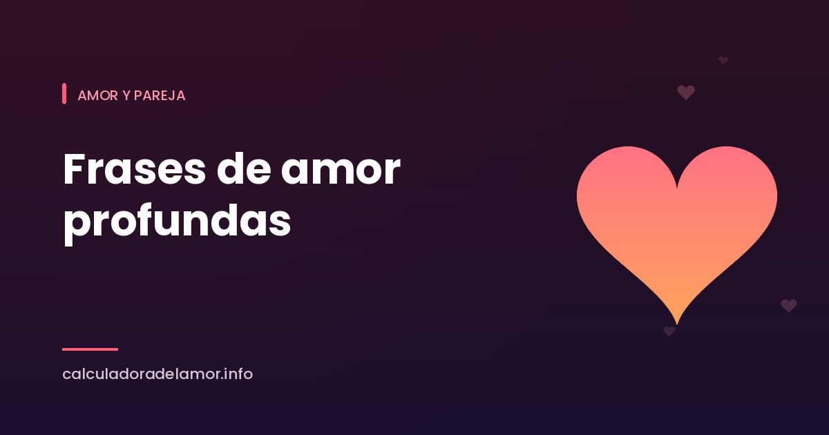 Ilustración de portada del artículo sobre frases de amor profundas